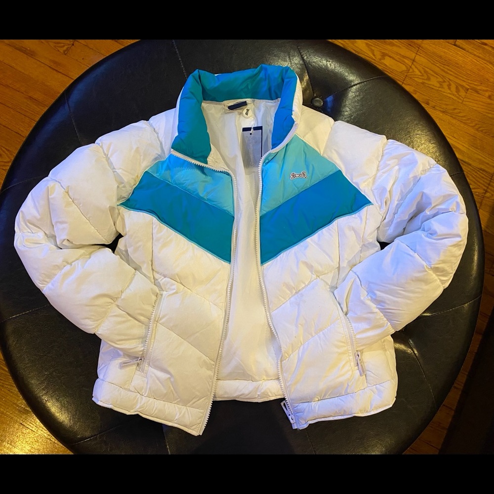 NEW Women’s LE TIGRE Crop Puffer Jacket Size Med